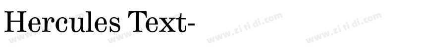 Hercules Text字体转换